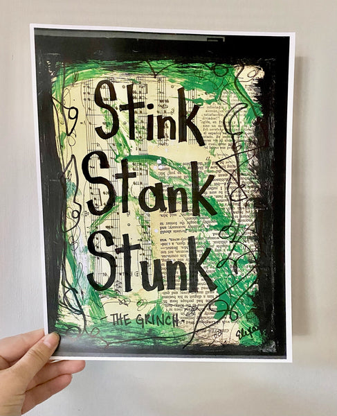 THE GRINCH "Stink Stank Stunk" - ART PRINT