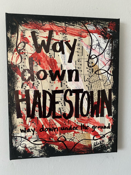HADESTOWN "Way down Hadestown" - CANVAS