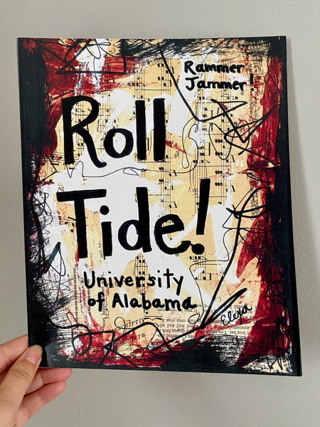 UNIVERSITY OF ALABAMA "Roll Tide!" - ART