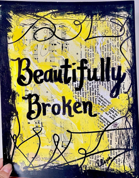 MENTAL HEALTH "Beautifully broken" - CANVAS