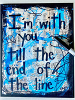 CAPTAIN AMERICA "I'm with you till the end of the line" - ART PRINT