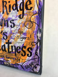 CLEMSON UNIVERSITY "Where the Blue Ridge yawns" - CANVAS