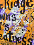 CLEMSON UNIVERSITY "Where the Blue Ridge yawns" - CANVAS