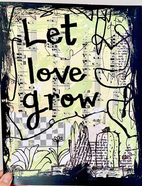 LOVE "Let love grow" - CANVAS