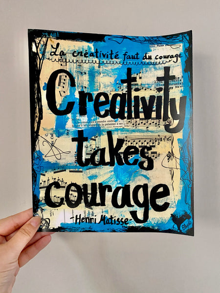 HENRI MATISSE "Creativity takes courage" ART