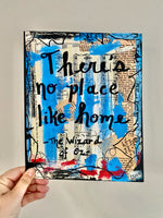 WIZARD OF OZ "There's no place like home" - CANVAS