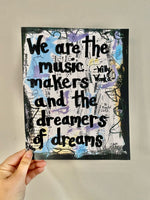 CHARLIE AND THE CHOCOLATE FACTORY "We are the music makers and the dreamers of dreams" - ART