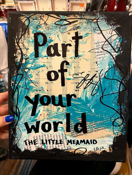 THE LITTLE MERMAID "Part of your world" - CANVAS