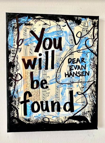 DEAR EVAN HANSEN "You will be found" - CANVAS