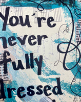 ANNIE "You're never fully dressed without a smile" - CANVAS