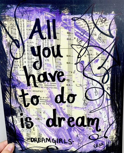 DREAMGIRLS "All you have to do is dream" - CANVAS