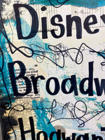 DISNEY & MUSICAL THEATRE & HARRY POTTER "Disney Broadway Hogwarts" - CANVAS