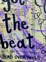 HEAD OVER HEELS "They got the beat" - ART PRINT
