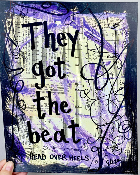 HEAD OVER HEELS "They got the beat" - CANVAS