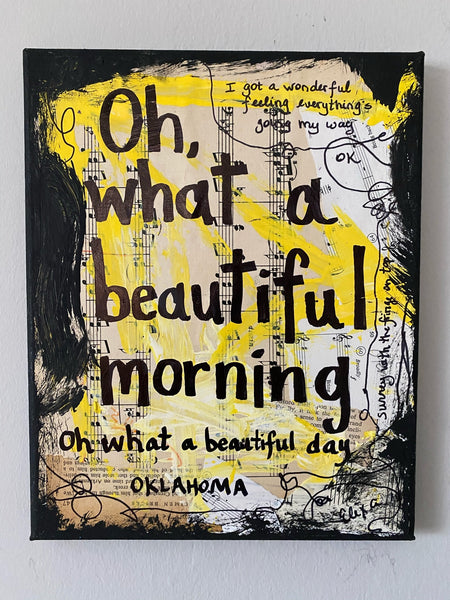 OKLAHOMA "Oh, what a beautiful morning" - CANVAS