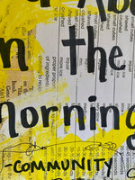 COMMUNITY "Troy and Abed in the morning" - CANVAS