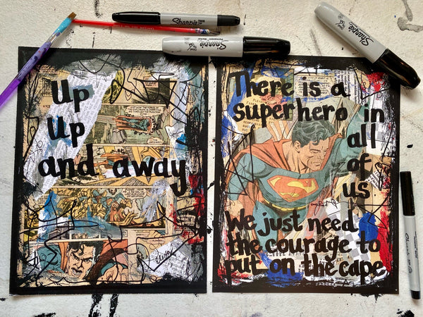 BUNDLE: JUSTICE LEAGUE, The Superman Set - Comic Book ARTS