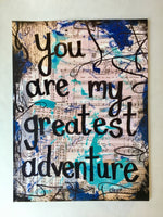 THE INCREDIBLES "You are my greatest adventure" - CANVAS
