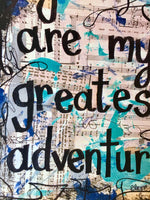 THE INCREDIBLES "You are my greatest adventure" - CANVAS