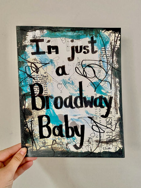 FOLLIES "I'm just a Broadway Baby" - ART PRINT