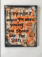 PINK FLOYD "Remember when you were young, you shone like the sun" - ART