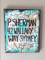 FINDING NEMO "P. Sherman 42 Wallaby Way Sydney" - ART PRINT