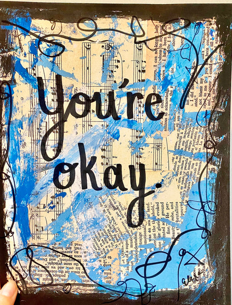 MENTAL HEALTH "You're okay" - CANVAS