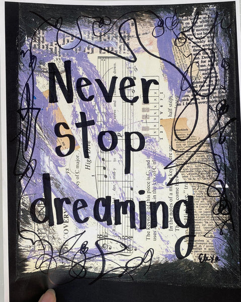 DISNEY WORLD "Never stop dreaming" - CANVAS