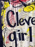 JURASSIC PARK "Clever girl" - ART PRINT