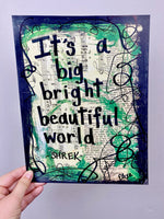 SHREK THE MUSICAL "It's a big bright beautiful world" - ART