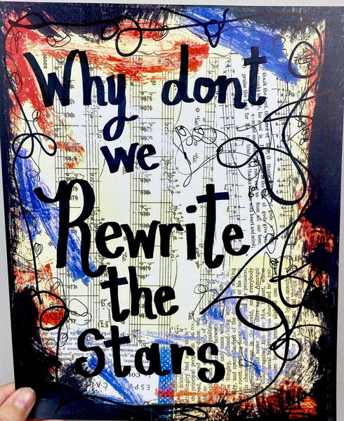 THE GREATEST SHOWMAN "Why don't we rewrite the stars" - CANVAS