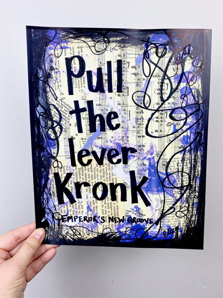 THE EMPEROR'S NEW GROOVE "Pull the lever Kronk" - ART