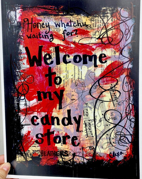 HEATHERS "Welcome to my candy store" - CANVAS