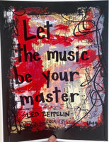 LED ZEPPELIN "Let the music be your master" - CANVAS