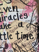 CINDERELLA "Even miracles take a little time" - ART PRINT