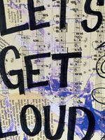 J. LO "Lets get loud" - ART PRINT