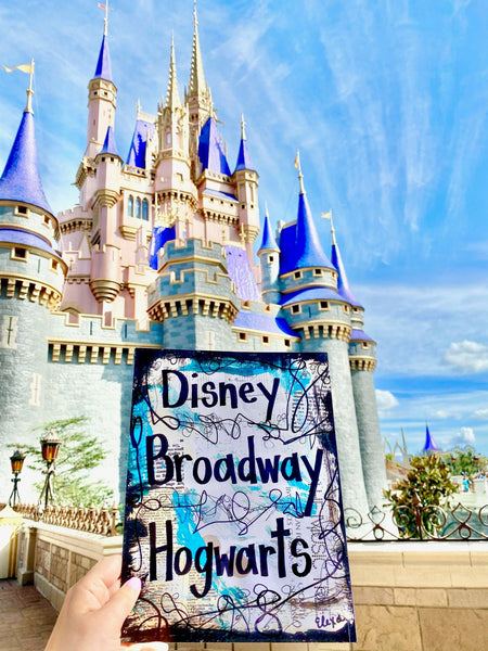 DISNEYLAND "Disney Broadway Hogwarts" - ART PRINT