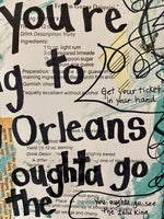 MARDI GRAS "If you're going to New Orleans you oughta go see the Mardi Gras" - CANVAS