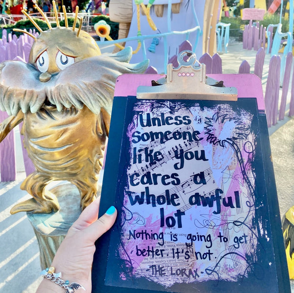 DR. SEUSS "Unless someone like you cares a whole awful lot" CANVAS