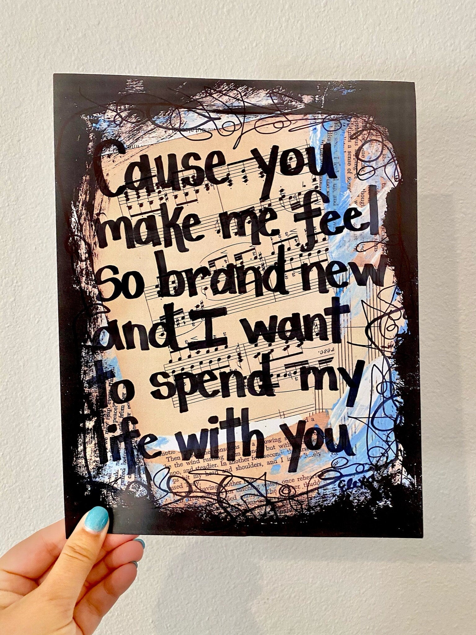 【R&B】Promysc Art Of Love Love (Word) - Mixed Media Original - Shop Britto