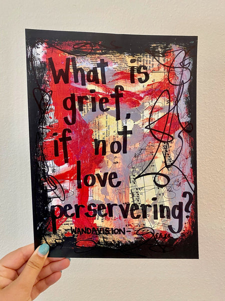 WANDAVISION "What is grief, if not love persevering" - CANVAS