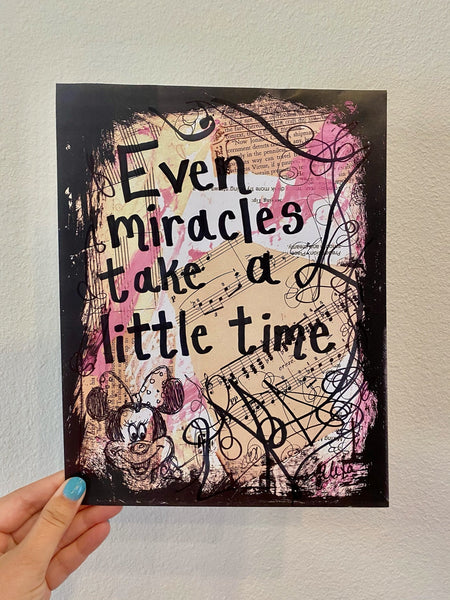 MINNIE MOUSE "Even miracles take a little time" - CANVAS