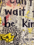 THE LION KING "I just can't wait to be king" - CANVAS