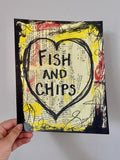 FOOD "Fish and chips" - CANVAS