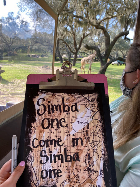 DISNEY WORLD "Simba one, come in Simba one" - ART PRINT