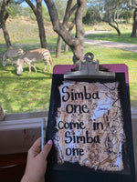 DISNEY WORLD "Simba one, come in Simba one" - ART PRINT