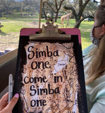 THE LION KING "Simba one come in Simba one" - CANVAS