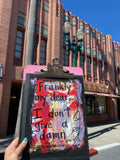 GONE WITH THE WIND "Frankly my dear I don't give a damn" - CANVAS