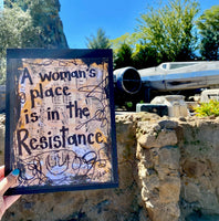 STAR WARS "A woman's place is in the Resistance" - CANVAS