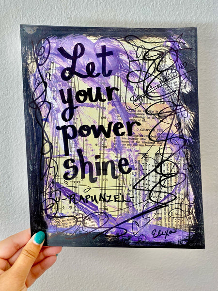 TANGLED "Let your power shine" - ART PRINT